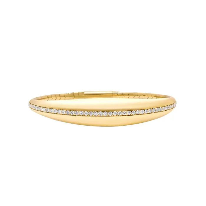 Diamond Line Bangle Bracelet