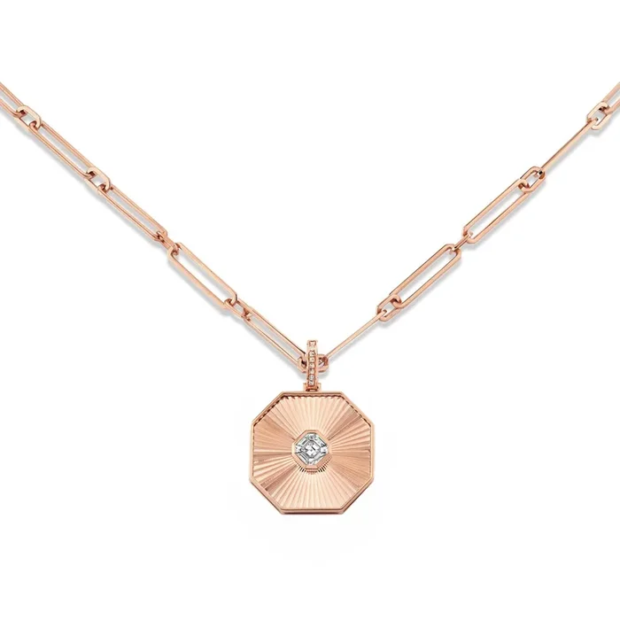 DIAMOND RADIANT OCTAGON NECKLACE