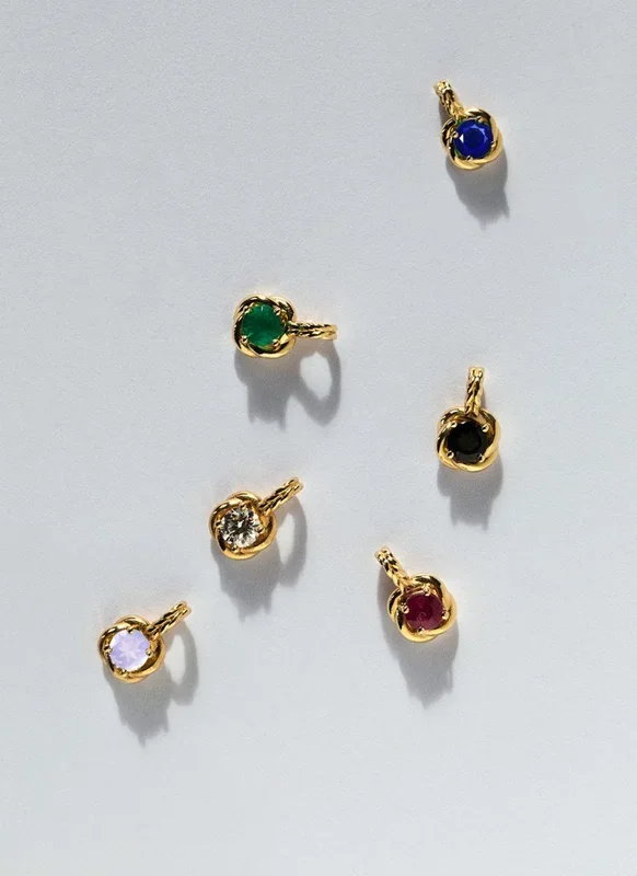 Dido birthstone pendant 14k gold
