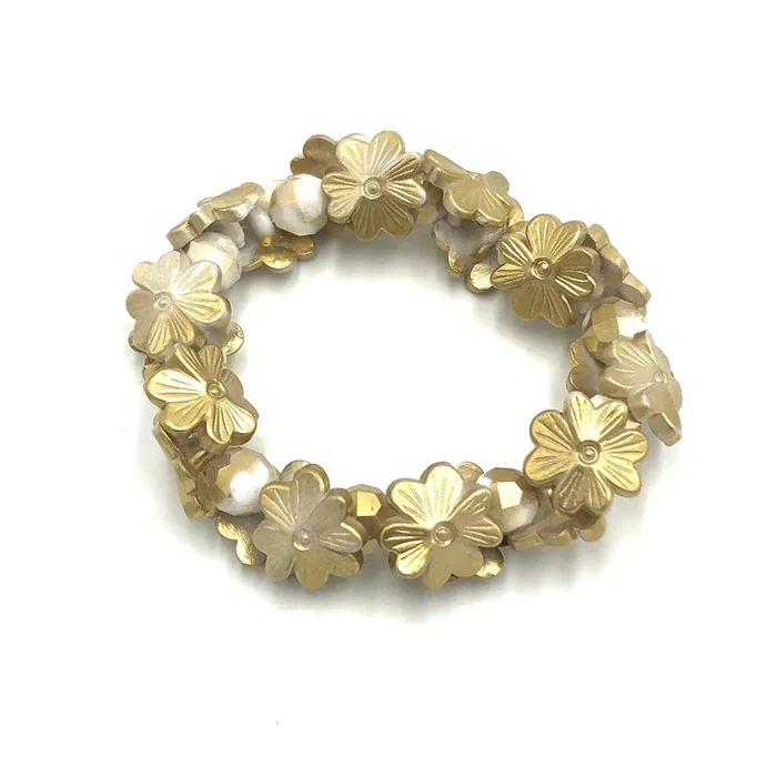 Disco Flowers Stretch Bracelet