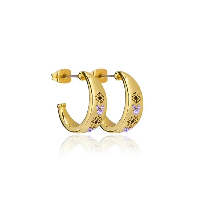 Disney Mickey Mouse Fireworks Hoop Earrings