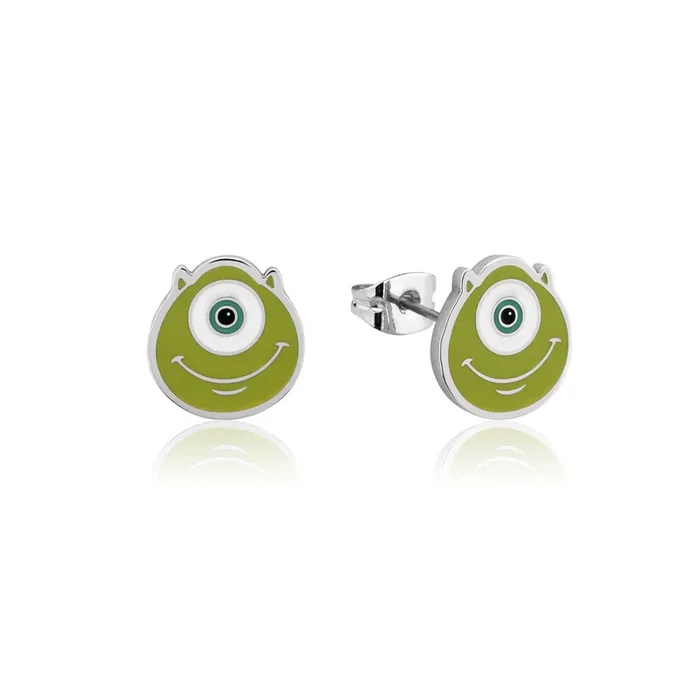 Disney Monster Inc Stainless Steel Mike Wazowski Stud Earrings