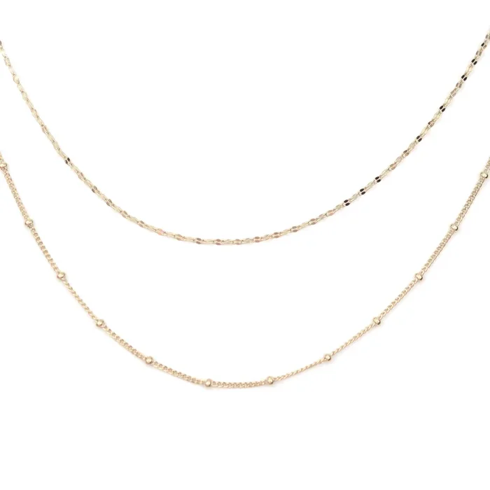 Double chain necklace – Lise