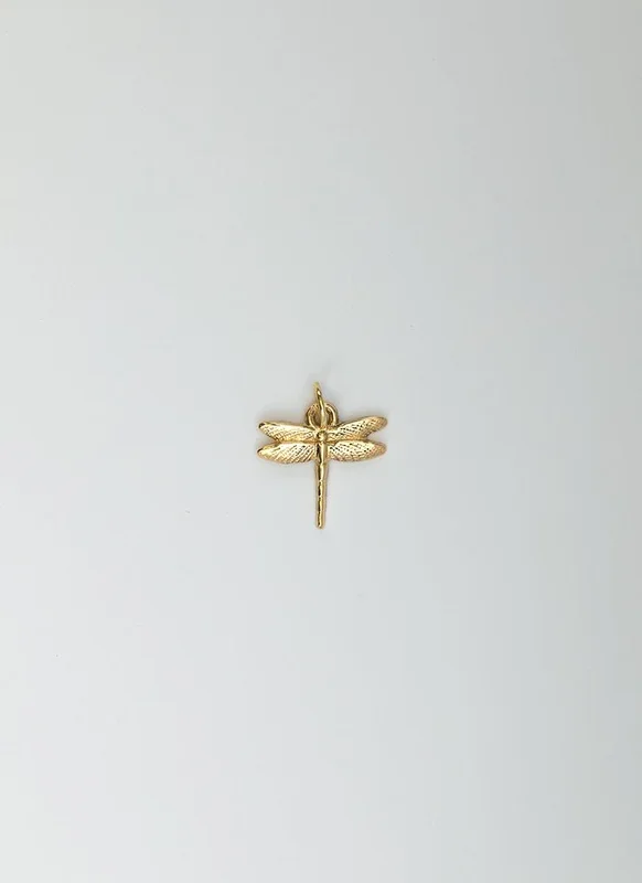 Dragonfly bedel 14k goud