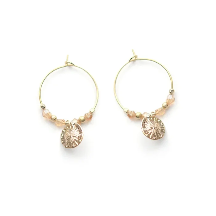 Earrings – Sand rose
