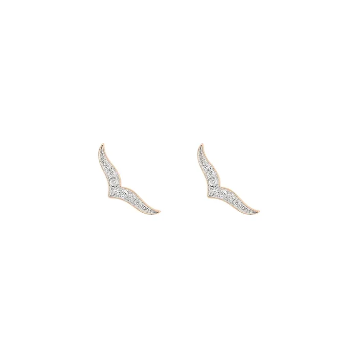 Earrings Ginette NY Wise rose gold diamond earrings, BOWSED – Lepage