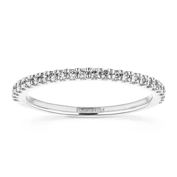 Eliana 1/6 ctw Round Lab Grown Diamond Pave Stackable Band