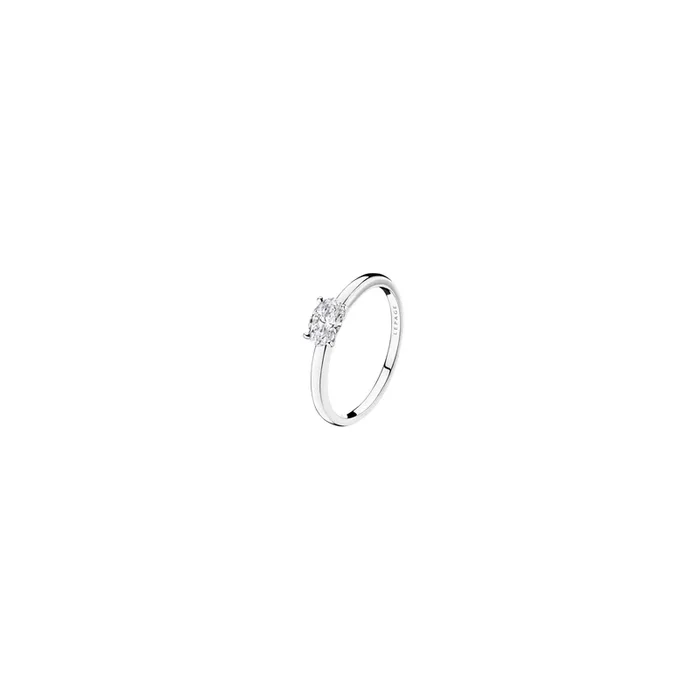 Emotion engagement ring white gold oval cut diamond | LEPAGE