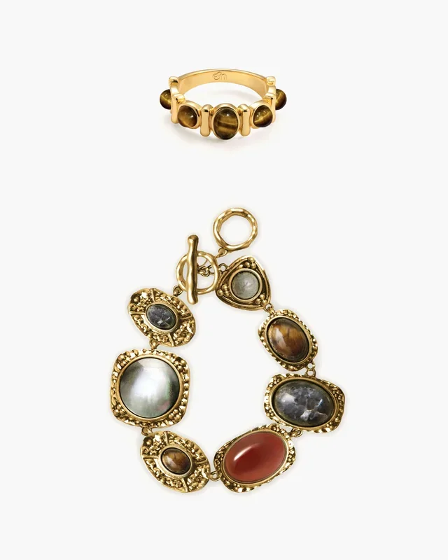 Ensemble de Bracelet Athena et Bague Bandeau