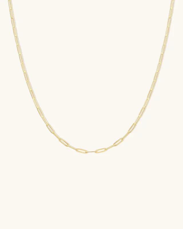 Flat Drawn Bold Chain Necklace