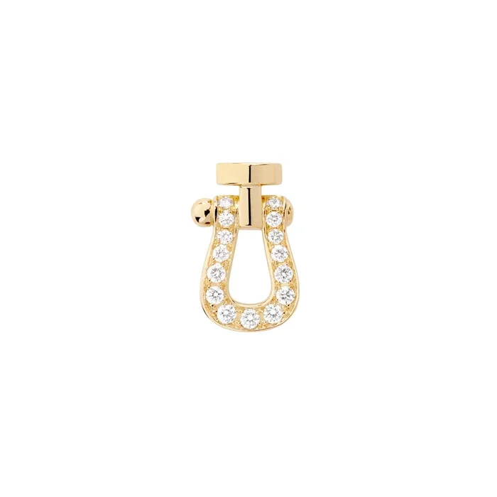 Fred Force 10 Small model right earring in yellow gold and diamonds – Lepage
