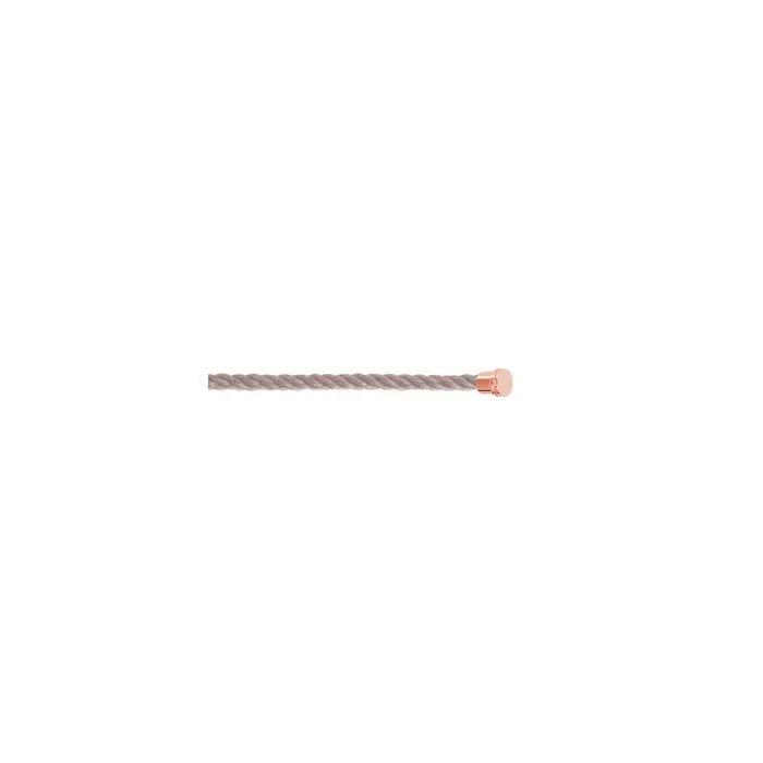 FRED Force 10 Taupe MM cable rose gold steel | Lepage