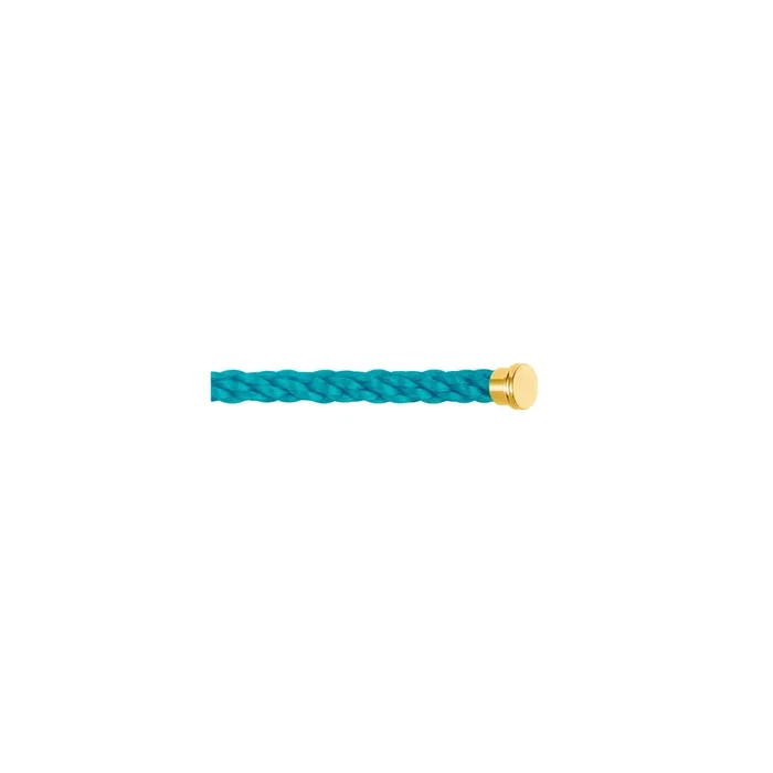 FRED Force 10 Turquoise MM cable yellow gold steel | Lepage