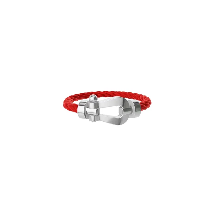 FRED Force 10 XL model bracelet white gold red cable| Lepage official retailer