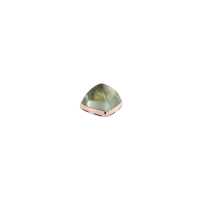 Fred Pain de Sucre cabochon large model in rose gold and prasiolite – Lepage