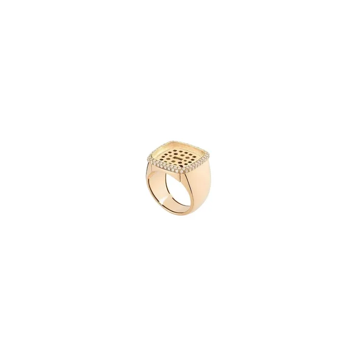 Fred Pain de Sucre large ring in yellow gold and diamonds – Lepage