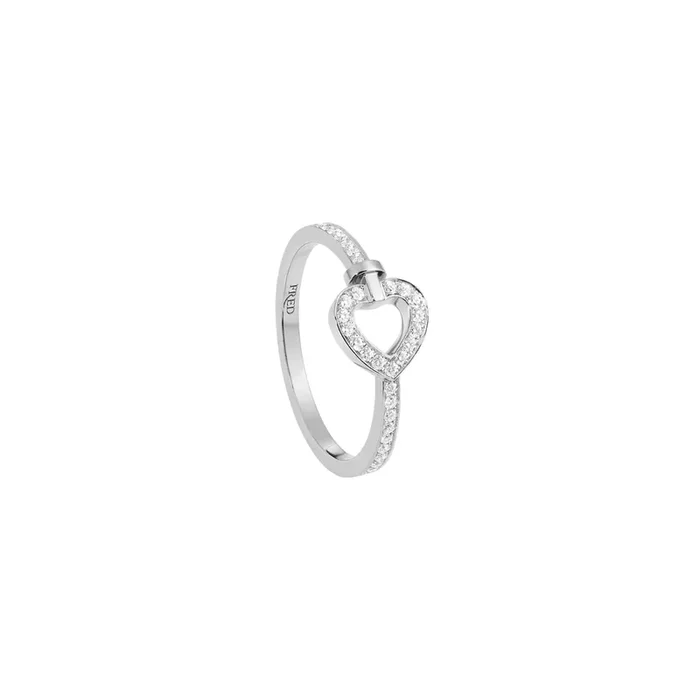 Fred Pretty Woman mini ring in white gold and diamonds – Lepage