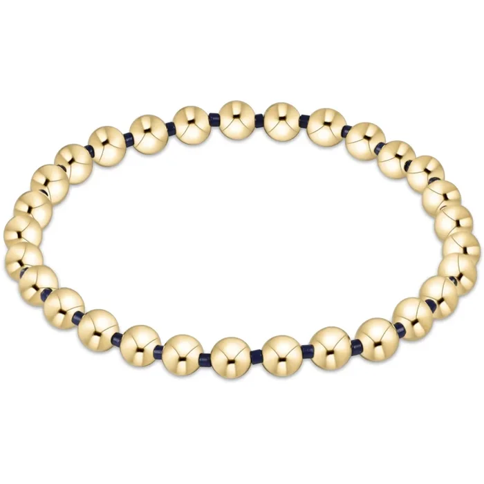 Gameday Hope Grateful 5mm Bead Bracelet – Navy