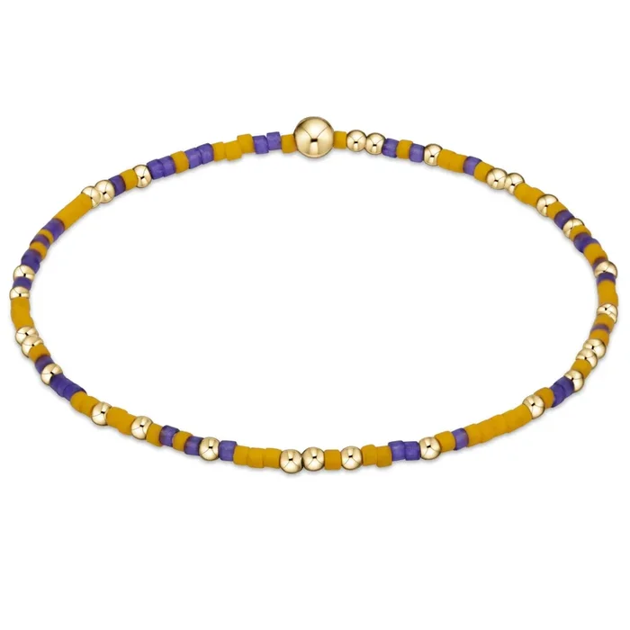 Gameday Hope Unwritten Bracelet – Deep Purple-Golden Yellow