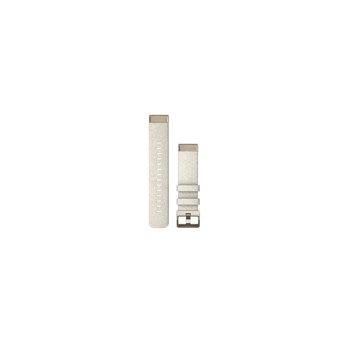 Garmin Quickfit 20 mm Nylon Bracelet Cream Beige with Dark Clasp for Fenix 7S – Lepage