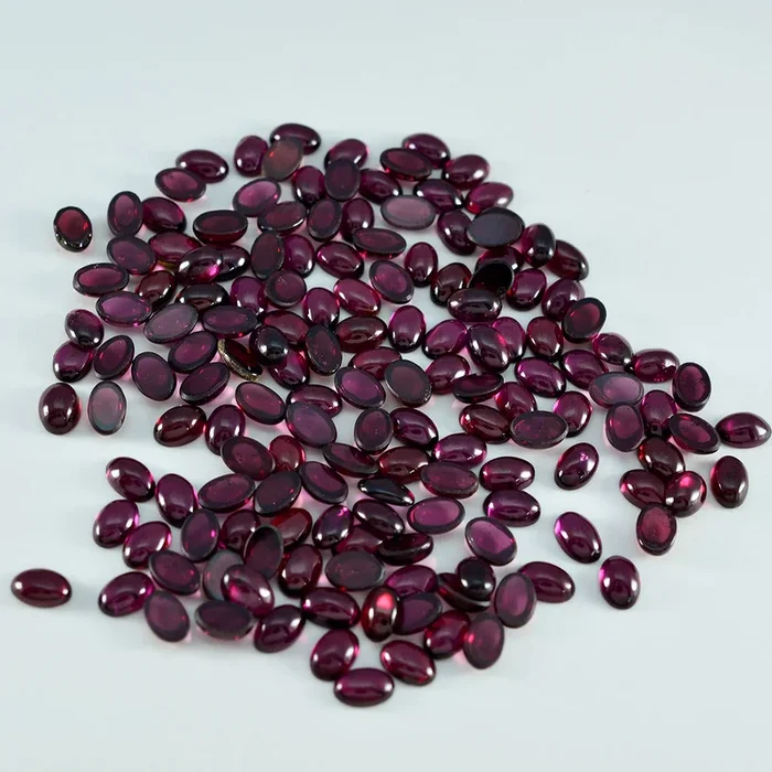 Garnet 10PC Tiny 3×5 MM Oval Cabochon Red Natural semi Precious Loose Gemstone