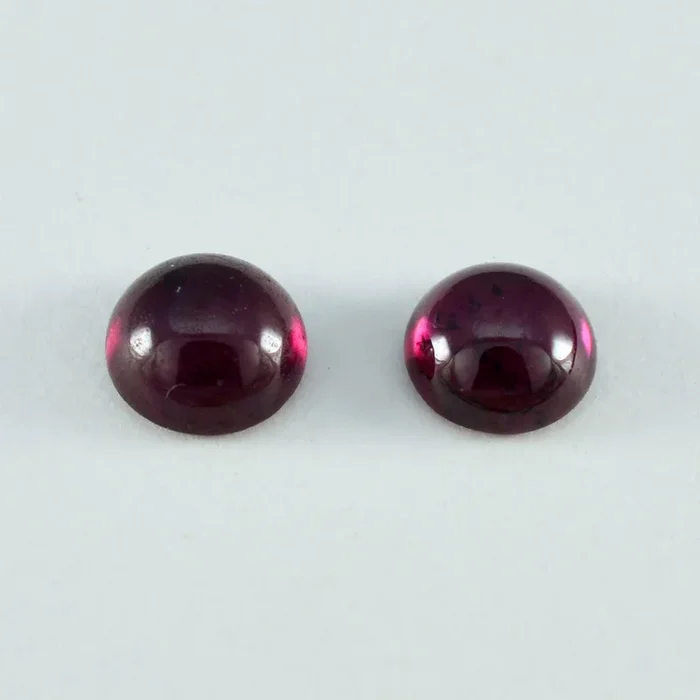 Garnet 1PC Large 10×10 MM Round Cabochon Red Luster semi Precious Loose Gems