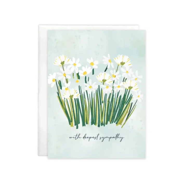 Gina B Designs Sympathy Greeting Card – Daisies