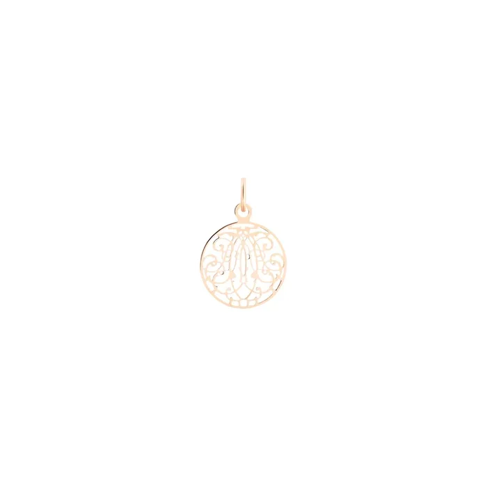Ginette NY Mini art deco charm pendant in rose gold – Lepage