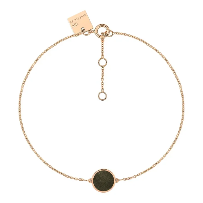 Ginette NY Mini Ever bracelet in rose gold and gold obsidian – Lepage