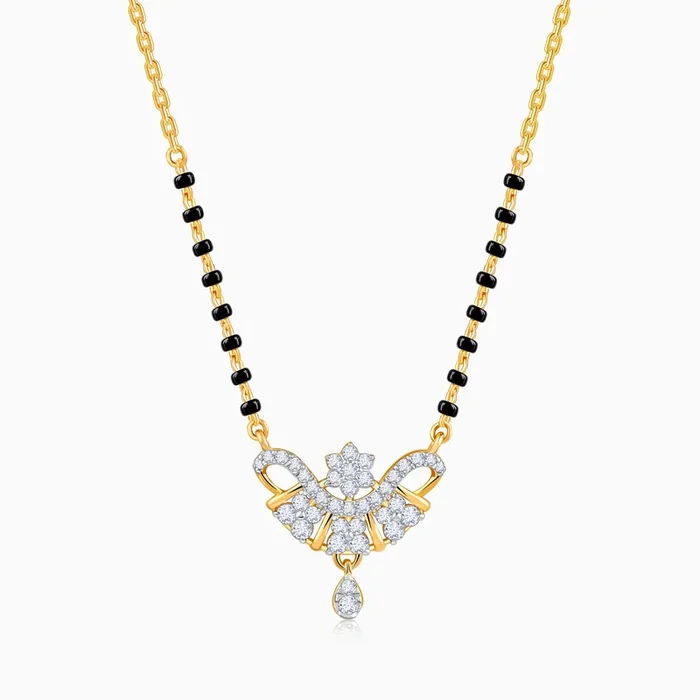 Gold Chitra Lab Grown Diamond Mangalsutra