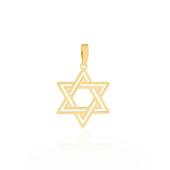 Golden Star of David Pendant