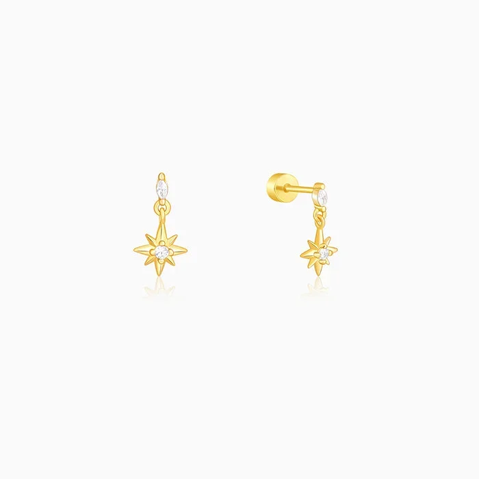 Golden Sunny Ear Piercings