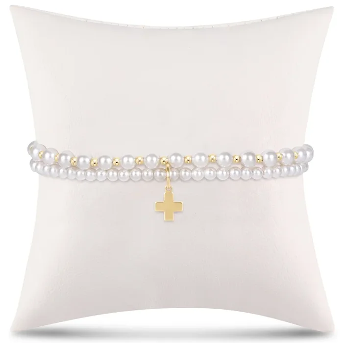 grateful for you gift stack – pearl signature cross charm