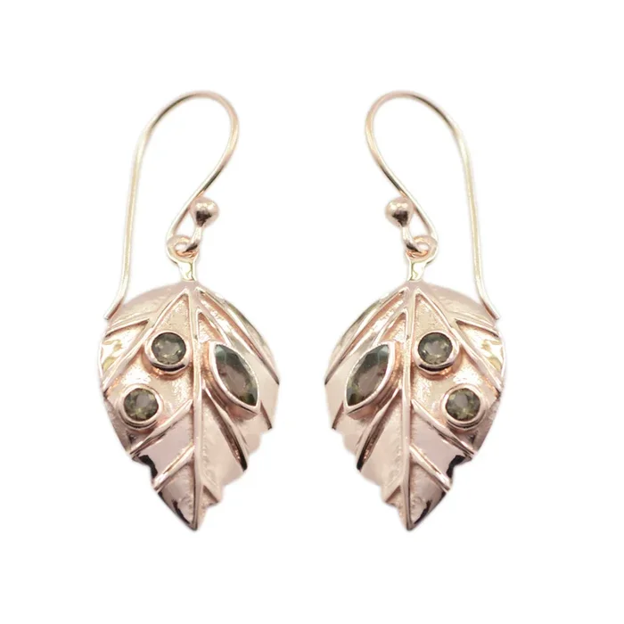 Green Amethyst American Inès multiple Dangle Green 925 Sterling Silver Earring