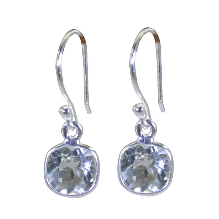 Green Amethyst Japanese Yan multiple Dangle Green Sterling Silver Earring