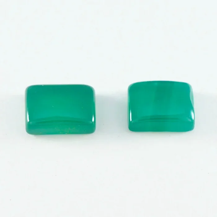 Green Onyx 1PC Large 10×12 MM Emerald Cabochon Green Brilliant semi Precious Loose Gemstones