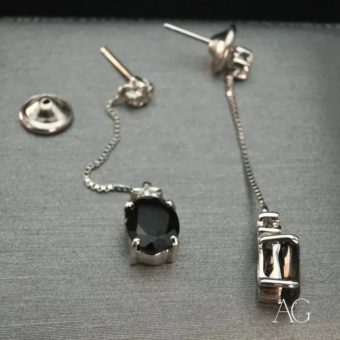 Green Tourmaline Earrings: 18k White Gold Beauty