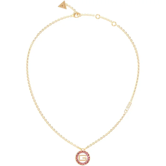 Guess Gold Plated Stainless Steel 16-18″ Rose Baguette Chain