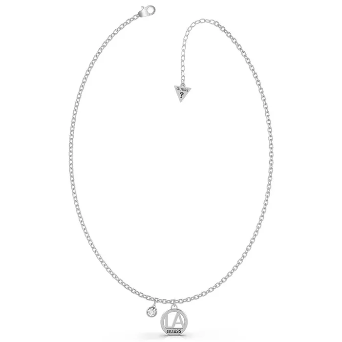 GUESS Single LA Charm and Crystal Necklace