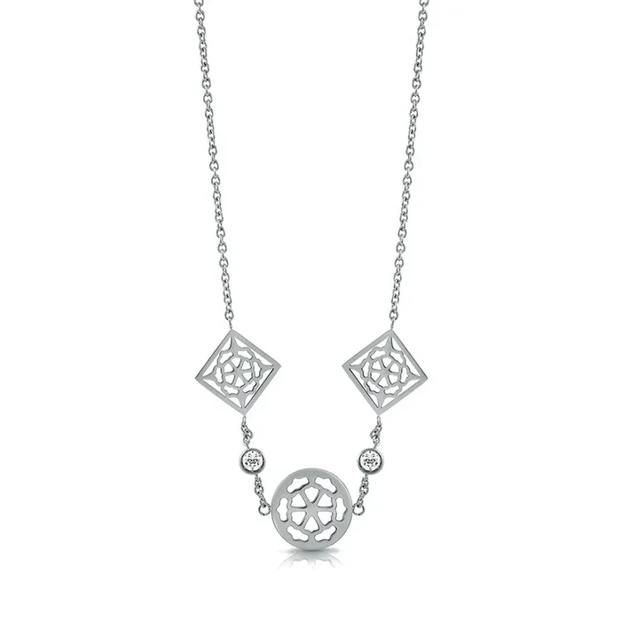 Guess Stainless Steel 15-17″ Single Chain Peony Chain