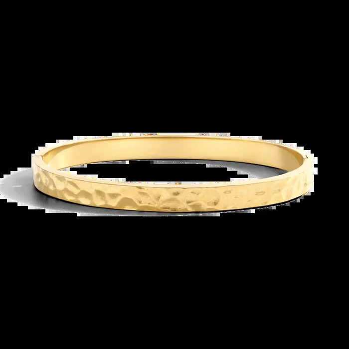 Hammered Gold Cuff Bracelet