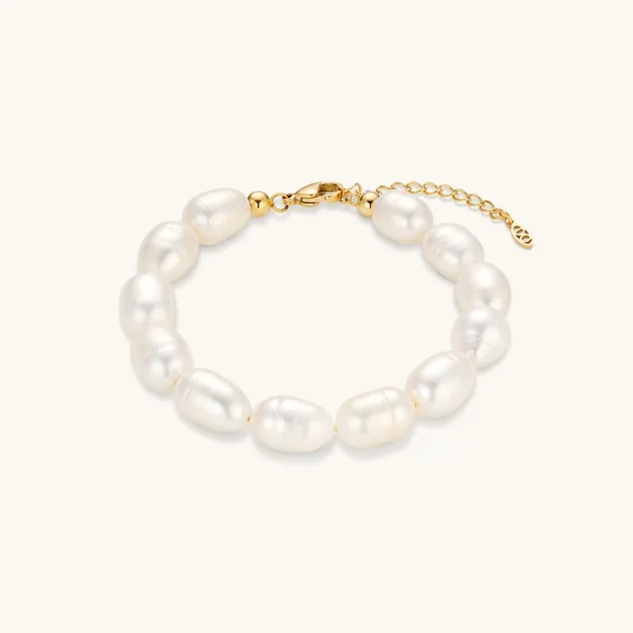 Harmony Pearl Bracelet In Gold