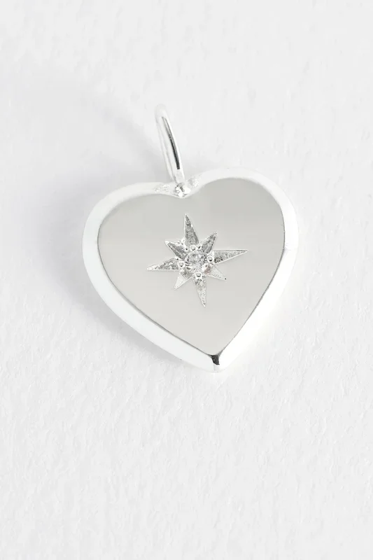 Heart CZ Charm