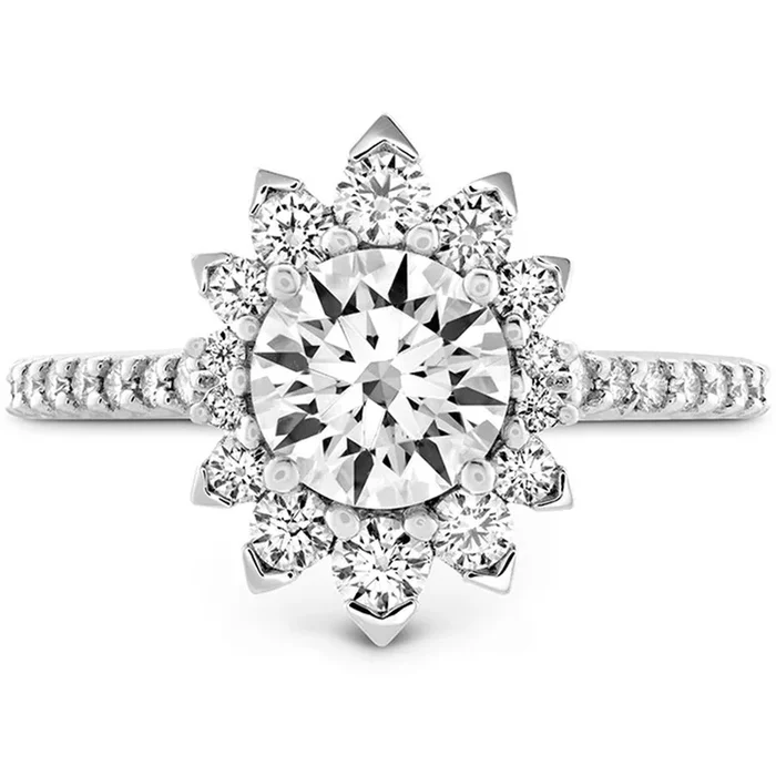 Heart on Fire Behati Say It Your Way Oval Engagement Ring UU1994 : 0.30 : 7.00 : PLAT : G/SI1