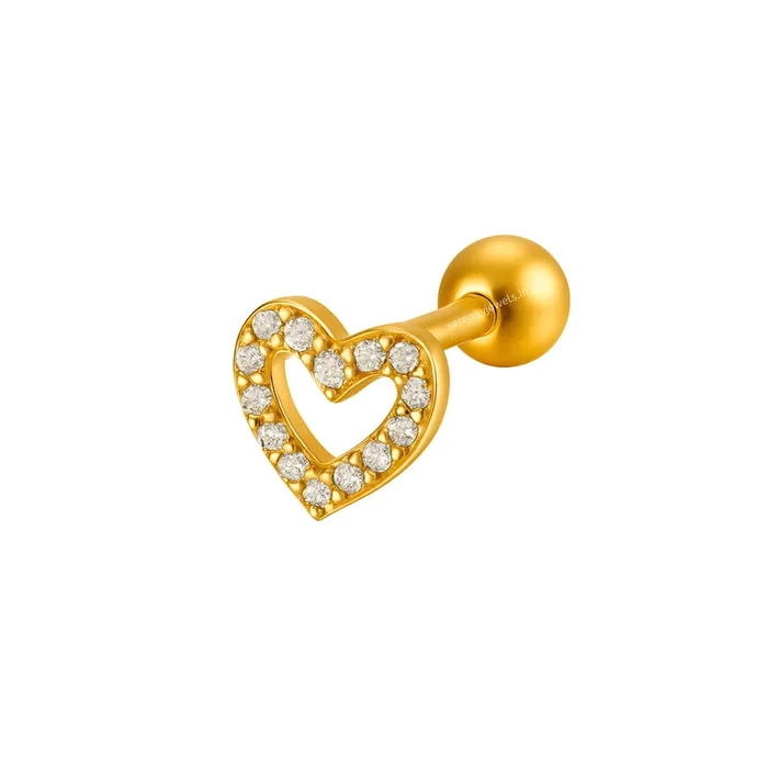 Heart studs – Pair