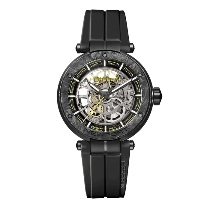 Herbelin Newport Carbon Titanium Skeleton 1888SQCTN14CA – Lepage