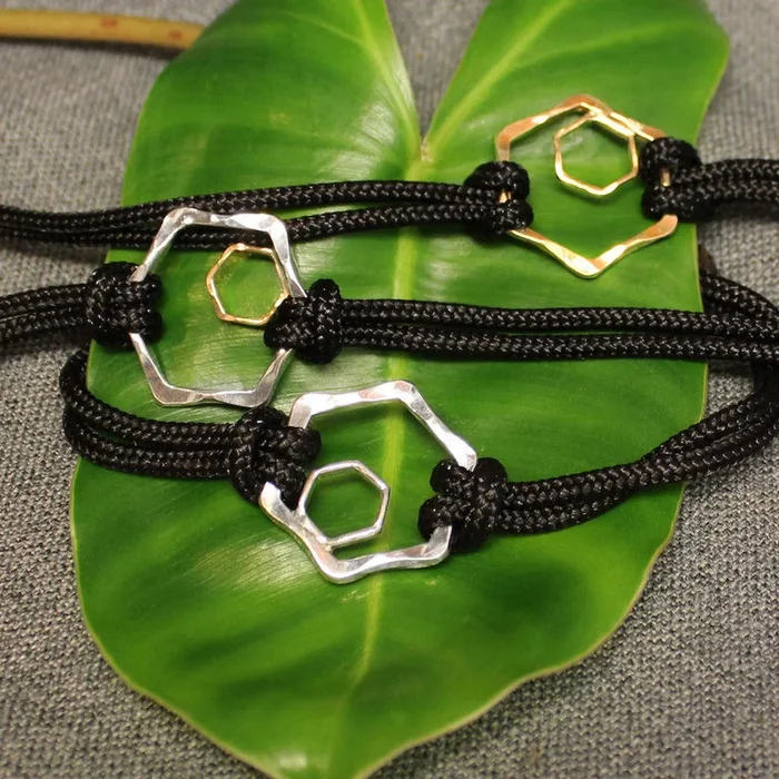 Honeycomb Cord Bracelet