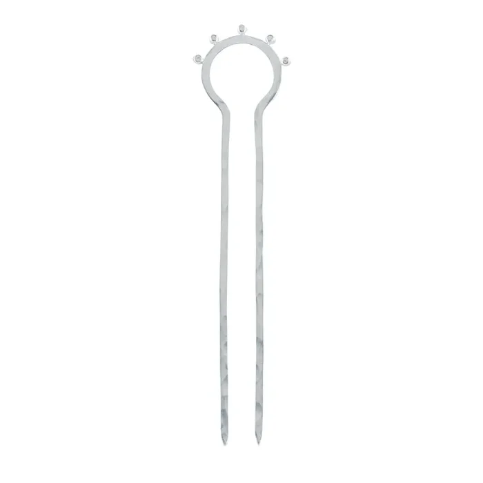 Horizon Hair Pin in Silver – Large