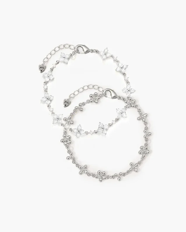 Hot Stuff Bracelet Set in Silver