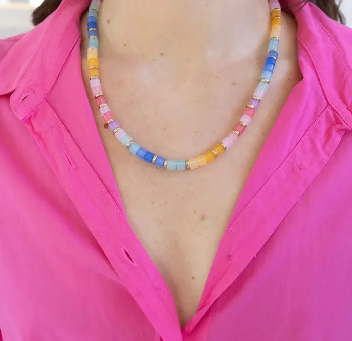 Icy Fruit Slush Resin Necklace